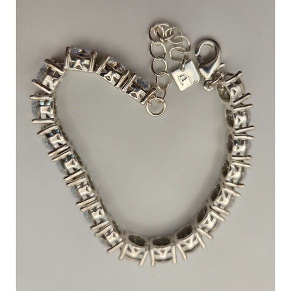 Park Lane Impression Tennis Bracelet Silver Clear CZ Adjustable 7–8.75" - Picture 6 of 10